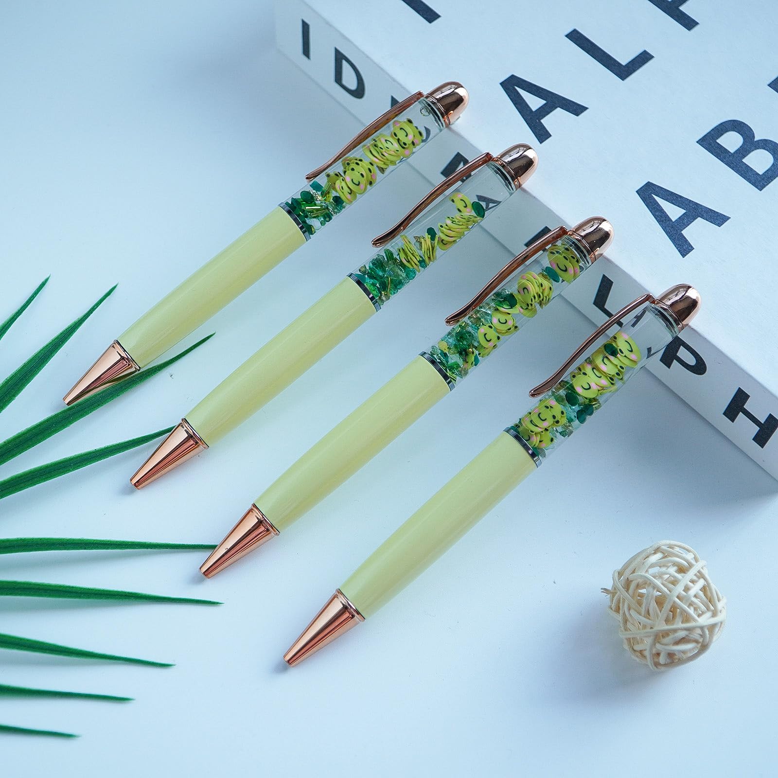 Sikyby Schildkröten Stifte Die Leuchten - 5 Stück 3D Floater Stifte Mit Nachfüllern, Geschenk-Set