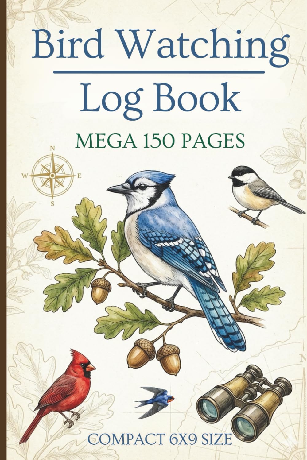 Bird Watching Log Book: Mega 150 Page Field Journal for Birders to Track & Record Bird Sightings, Calls, Identification, Habitat with Checklists & Much More.