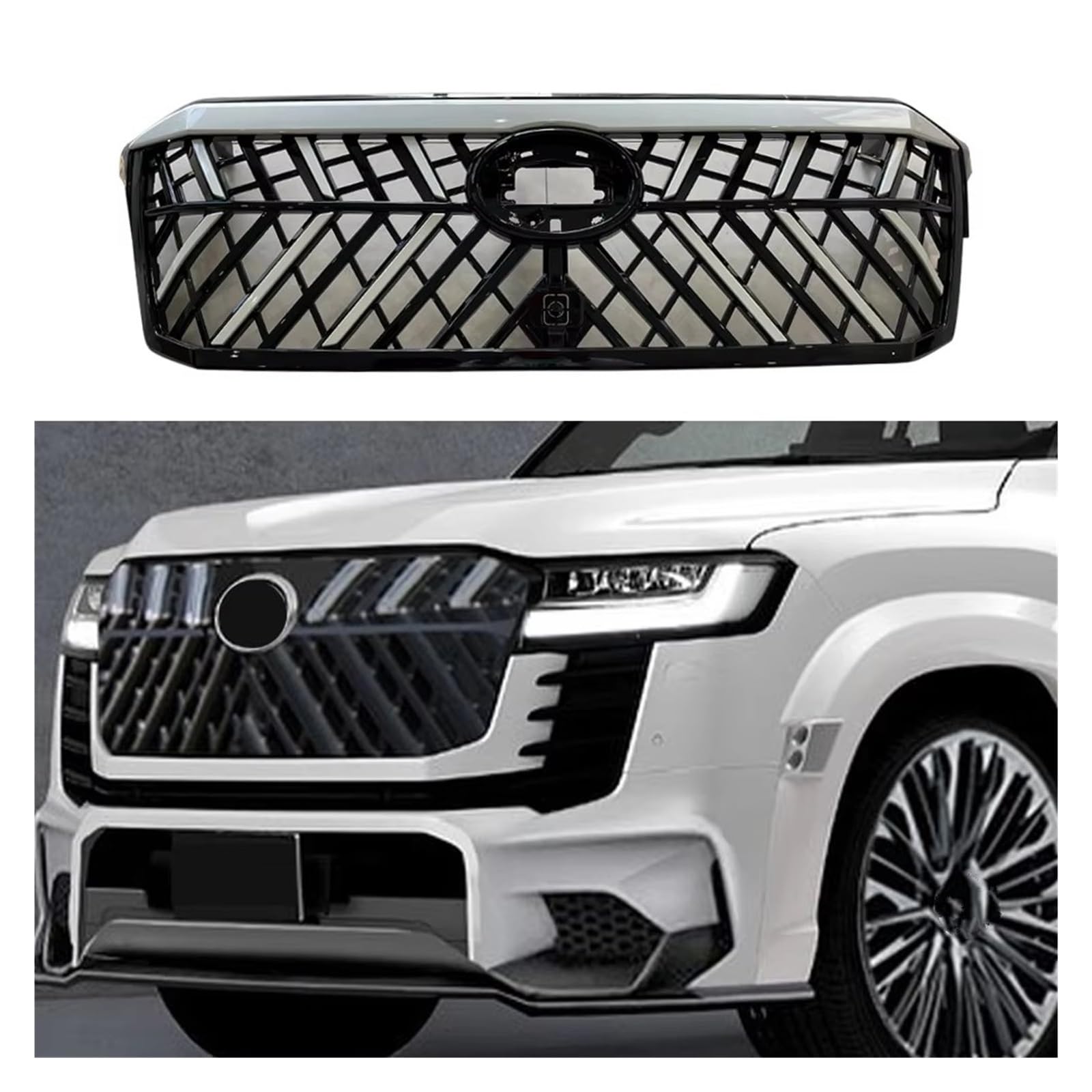 Auto calandre avant Land Cruiser 300 LC300 grille maille protection