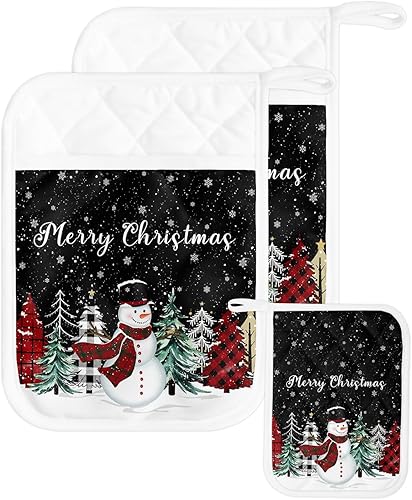 Miniatura 8 de Farmhouse Gnomes - Juego de 2 soportes para ollas para cocina, antideslizante y aislante de calor, juego de agarraderas de tela de toalla con