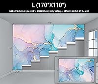 Vista 4 de Mural de papel tapiz de mármol, fondo de arte abstracto dorado, mural grande para sala de estar y dormitorio (no despegar ni pegar)