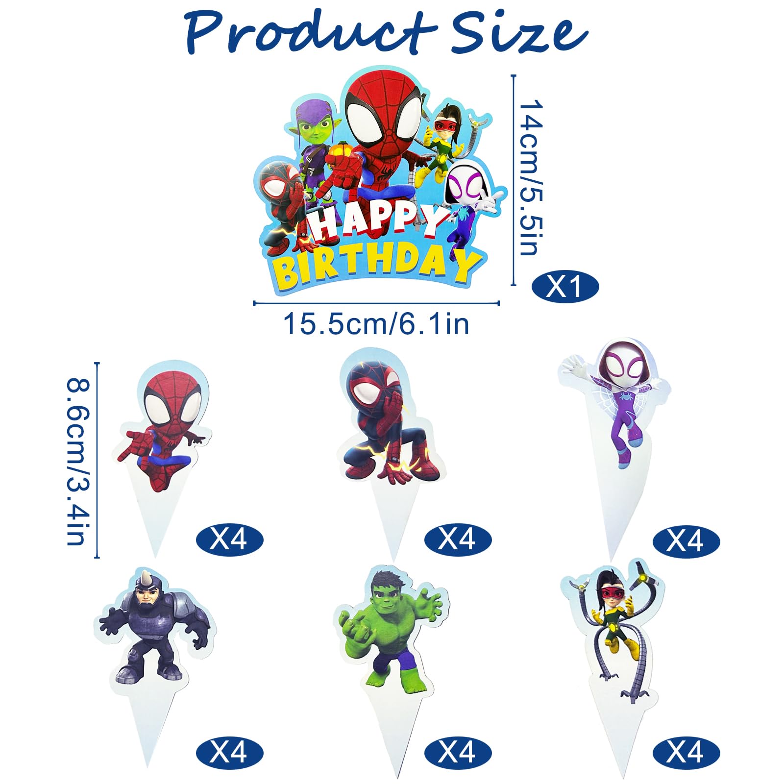 Voiture Cars Disney Decoration Gateau Cars Anniversaire Simyron 12PCS Décorations De Fêtes Voiture Police