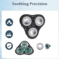 Vista 3 de Cabezal de afeitadora de repuesto RQ11, compatible con Philips Norelco Senso-Touch 2D 1100 Series (1150x/1160x/1170x/1180x)