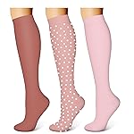 WITHYOU 3 Pairs Compression Socks for Women & Men 15-20 mmHg,Best Support for Nurses Running Hiking