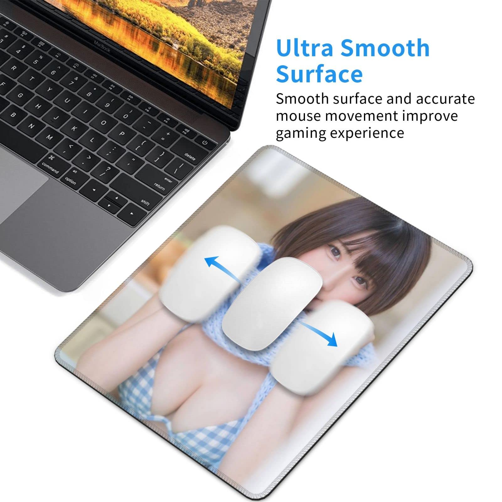 Amazon.co.jp: Enako えなこ マウスパッド ゲーミング かわいい ラバー