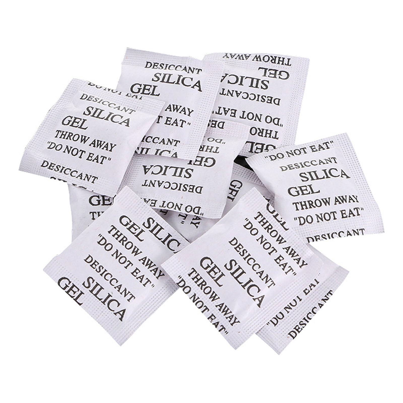 Silikagel-Trockenmittelbeutel 10er Pack Luftentfeuchter für Elektronik Schmuck Bücher Präzisionsinstrumente Feuchtigkeitsabsorber wiederverwendbar (White, 4.5cm)