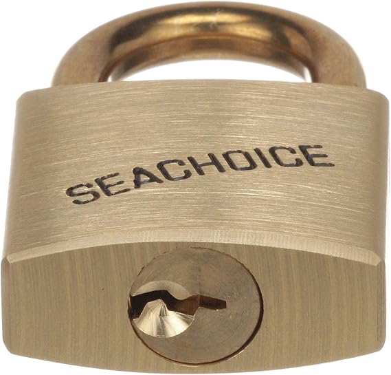 Seachoice Solid Brass Padlock, 1.25 in