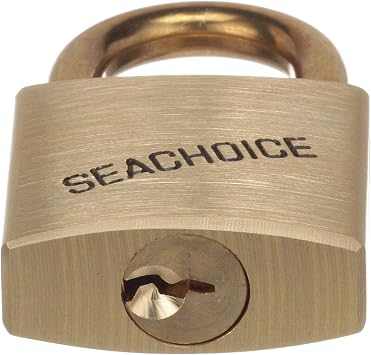 Seachoice Solid Brass Padlock, 1.25 in