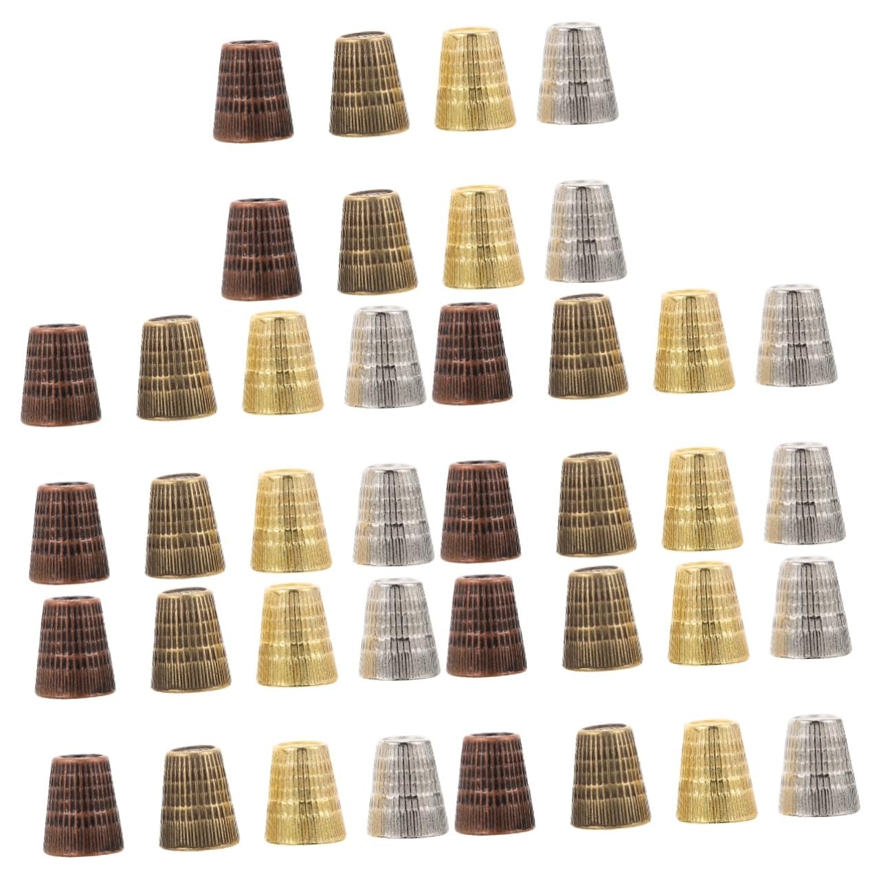 Operitacx 40stücke Teiliges Kupfer-nähdorn Vintage Fingerhut Und Praktischer Fingerschutz Für Für Handwerkliche Näharbeiten Und Quilten Erhältlich Und Antikbronze