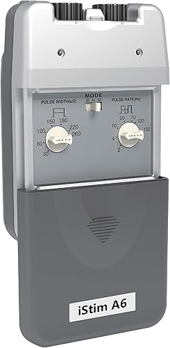 Miniatura 4 de iStim Unidad TENS analógica recargable de doble canal A6/dispositivo TENS/máquina TENS - para alivio del dolor/control y manejo del dolor - 3 modos