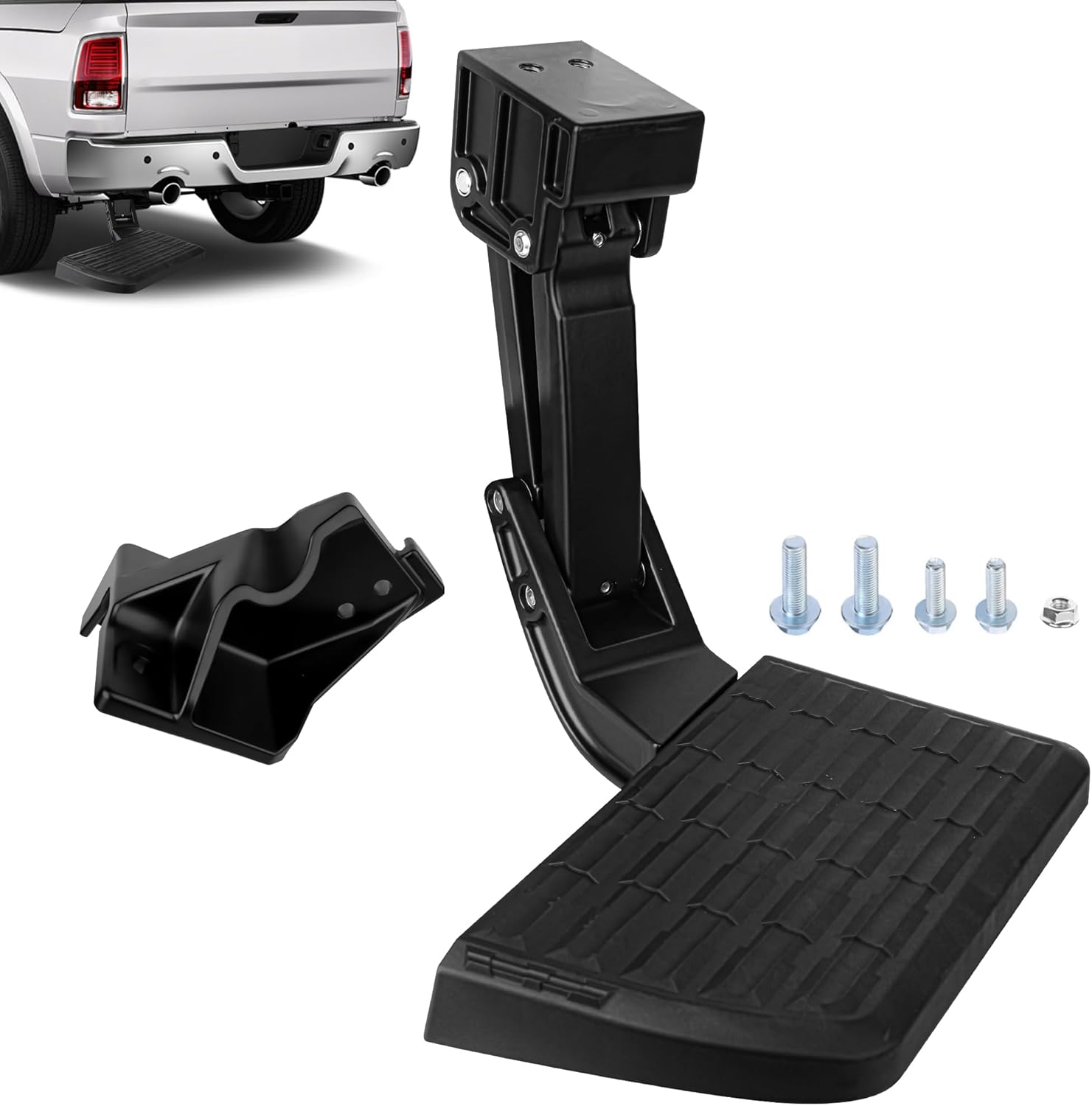 Rear Bed Step fit for Toyota Tundra 2022 2023 2024 2025 2026 Folding Truck Step Retractable Truck Step Replace # PTS30-34000,PTS3034000