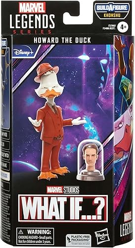 Miniatura 3 de Marvel Legends Series MCU Disney Plus Howard The Duck - Figura de acción coleccionable de 6 pulgadas, 2 accesorios y 1 pieza Build-A-Figure