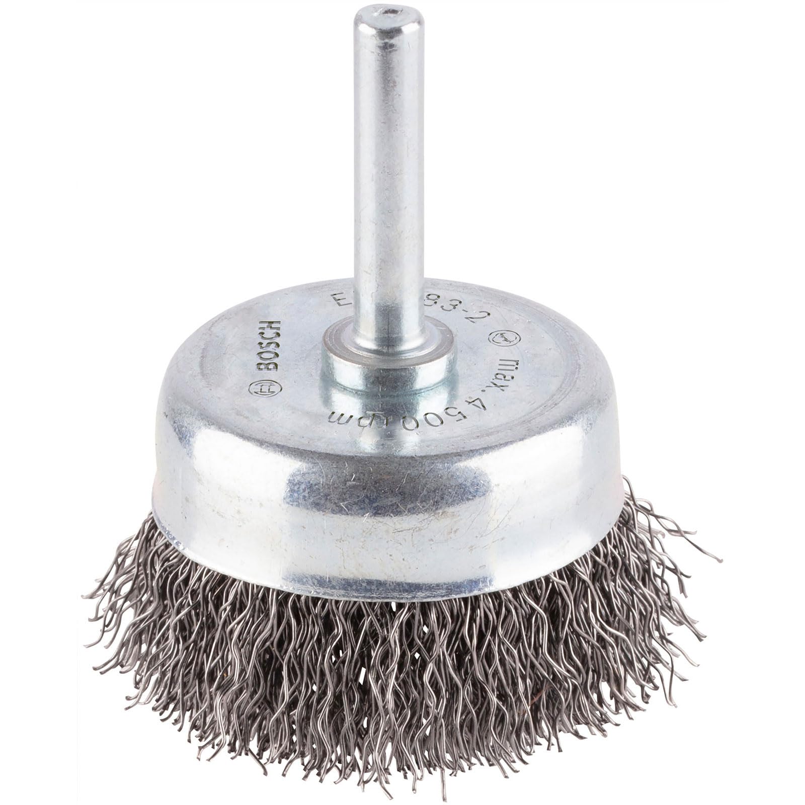 Bosch PRO 0.3mm Crimped Steel Wire Brush 50mm 6mm Shank