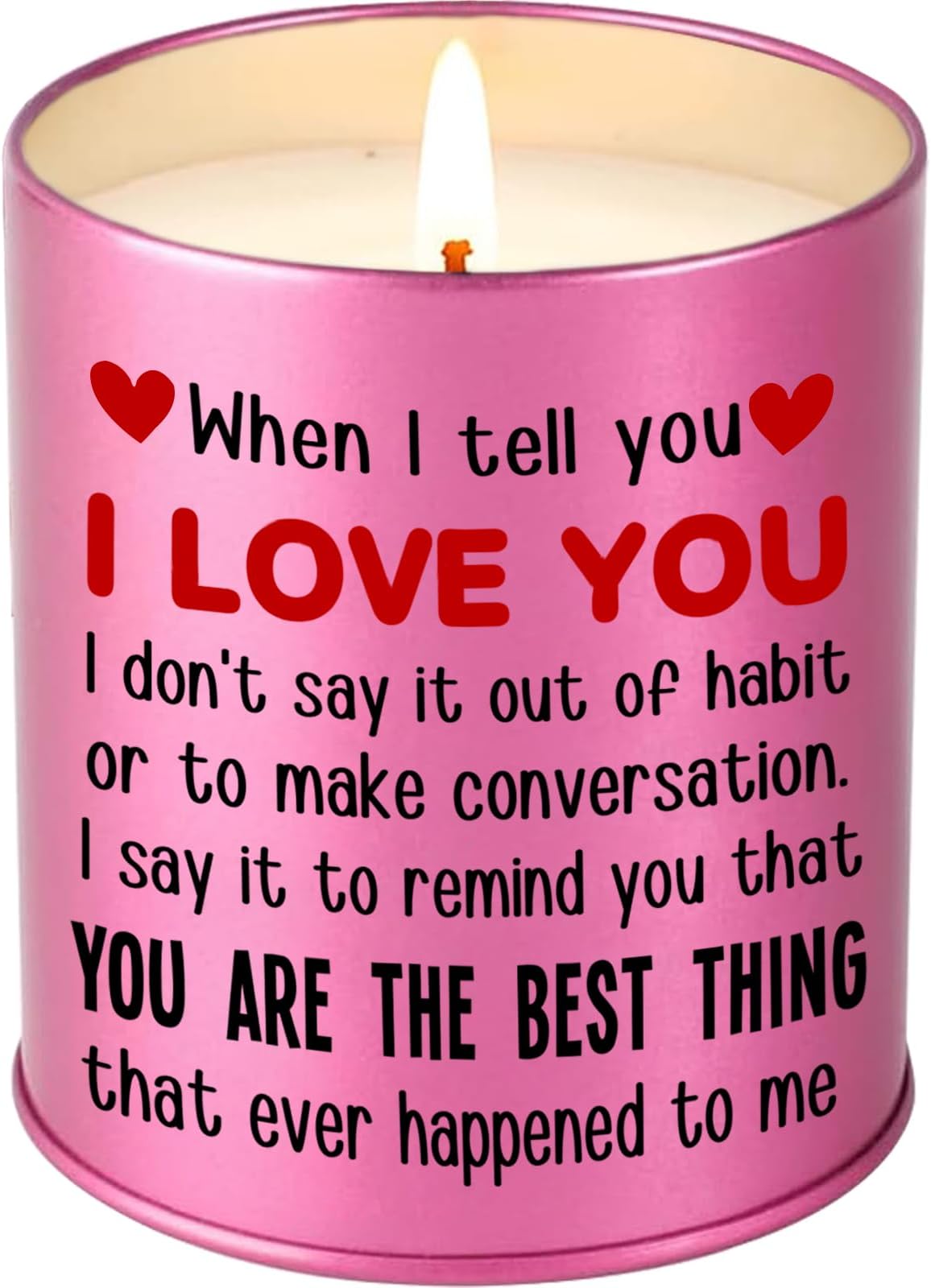 Valentine's Day Candles Gifts for Women, Anniversary Wedding Gifts for Couples, Romantic I Love You Candle Gift for Boyfriend, Girlfriend, Rose ScentedCandle, Strongly Fragrance for Spa Bath Yoga