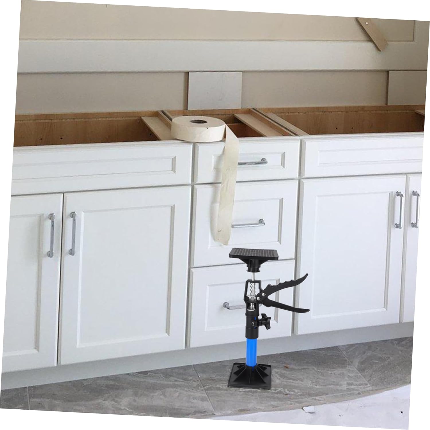 Zerodeko 2pcs Adjustable Telescopic Support Rods for Cabinets Height Adjustable Installation Support Poles for Bathroom and Kitchen Storage