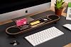 Vigowood Oval Desktop Organizer Walnut