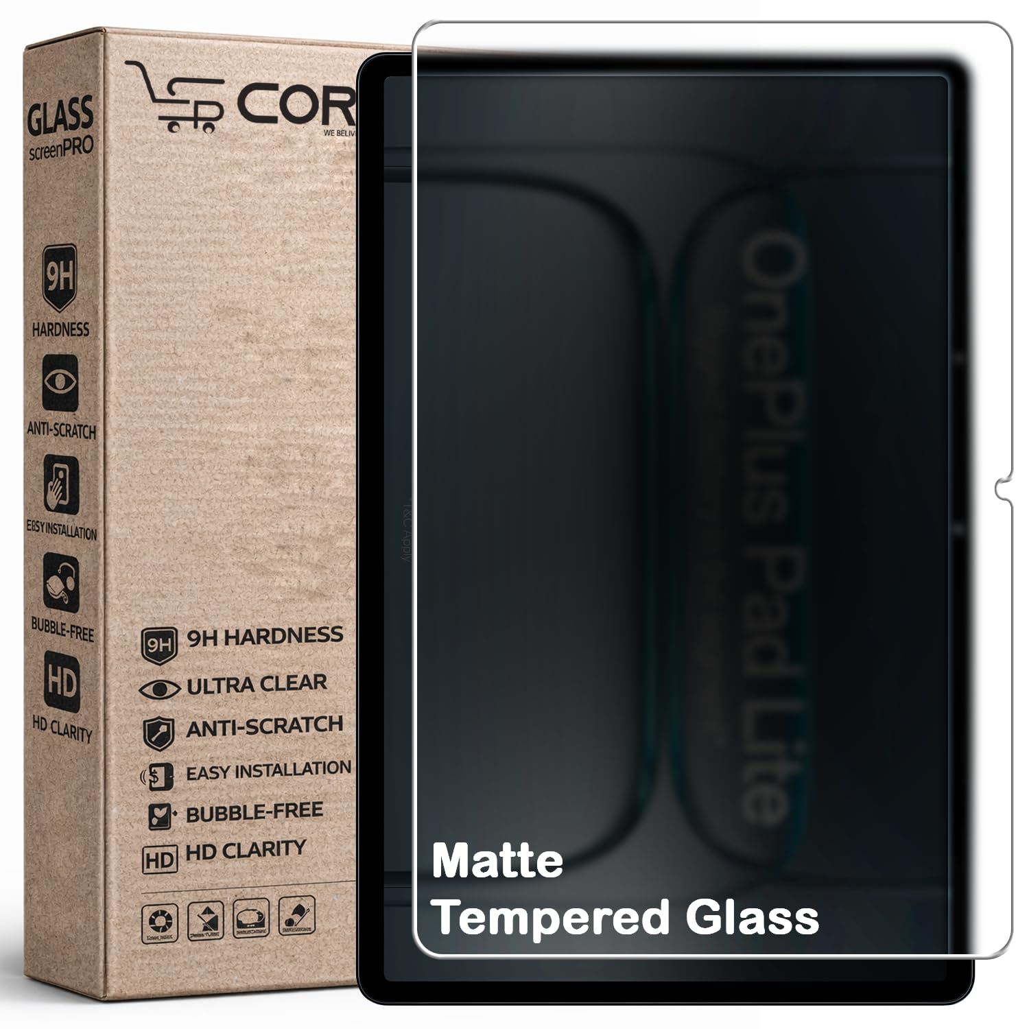Matte Tempered Glass Screen Protector Compatible with OnePlus Pad Lite 11-Inch | Anti-Glare Surface | 9H Hardness | Scratch-Resistant Protection | Bubble-Free Installation | Pack of 1-picture-23