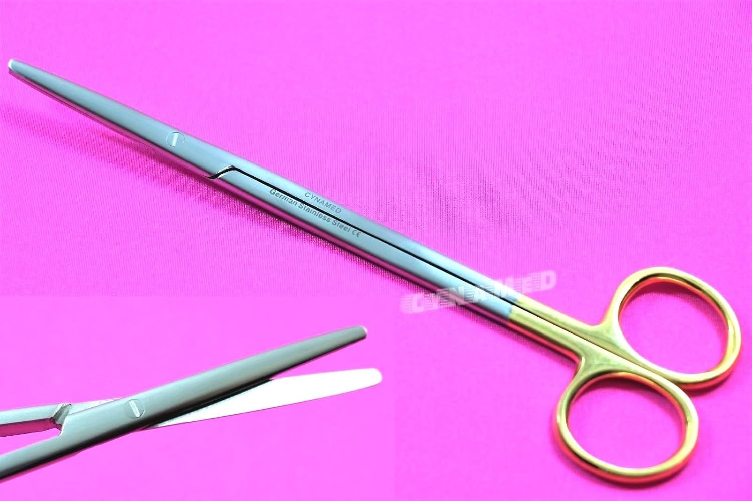 4 SUPERCUT GERMAN TC METZENBAUM SCISSORS 7 inches STR plus CVD W/TUNGSTEN CARBIDE INSERTS CYNAMED