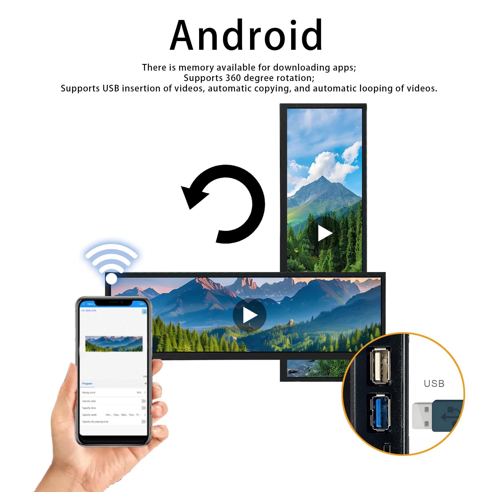 Amazon.co.jp: VSDISPLAY 14.5インチ Android 11 タッチスクリーン