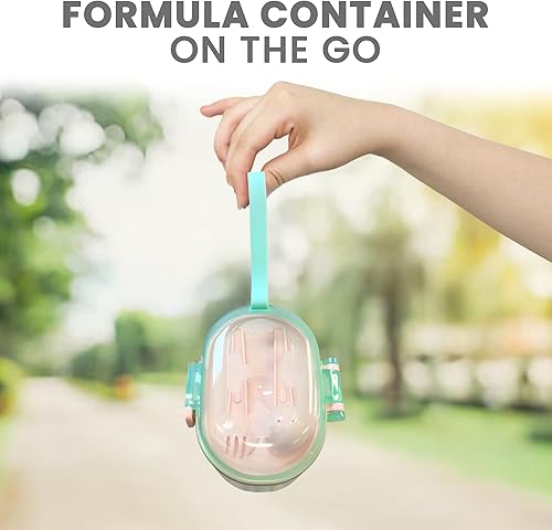 Miniatura 4 de Lulyboo Contenedor de leche en polvo de fórmula - Almacenamiento hermético y apto para viajes, con cuchara y tenedor