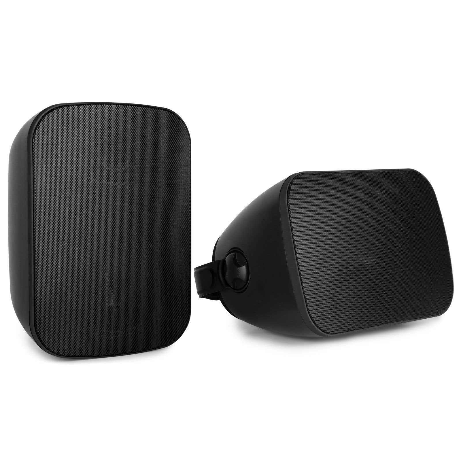 Power Dynamics - Pack de Sonido - Amplificador PV220BT con Bluetooth, 2x100W, Radio FM, MP3, 2 Altavoces BD50B Negros de 120W Resistentes al Agua, Montaje Interior/Exterior, Incluye Soportes y Cables