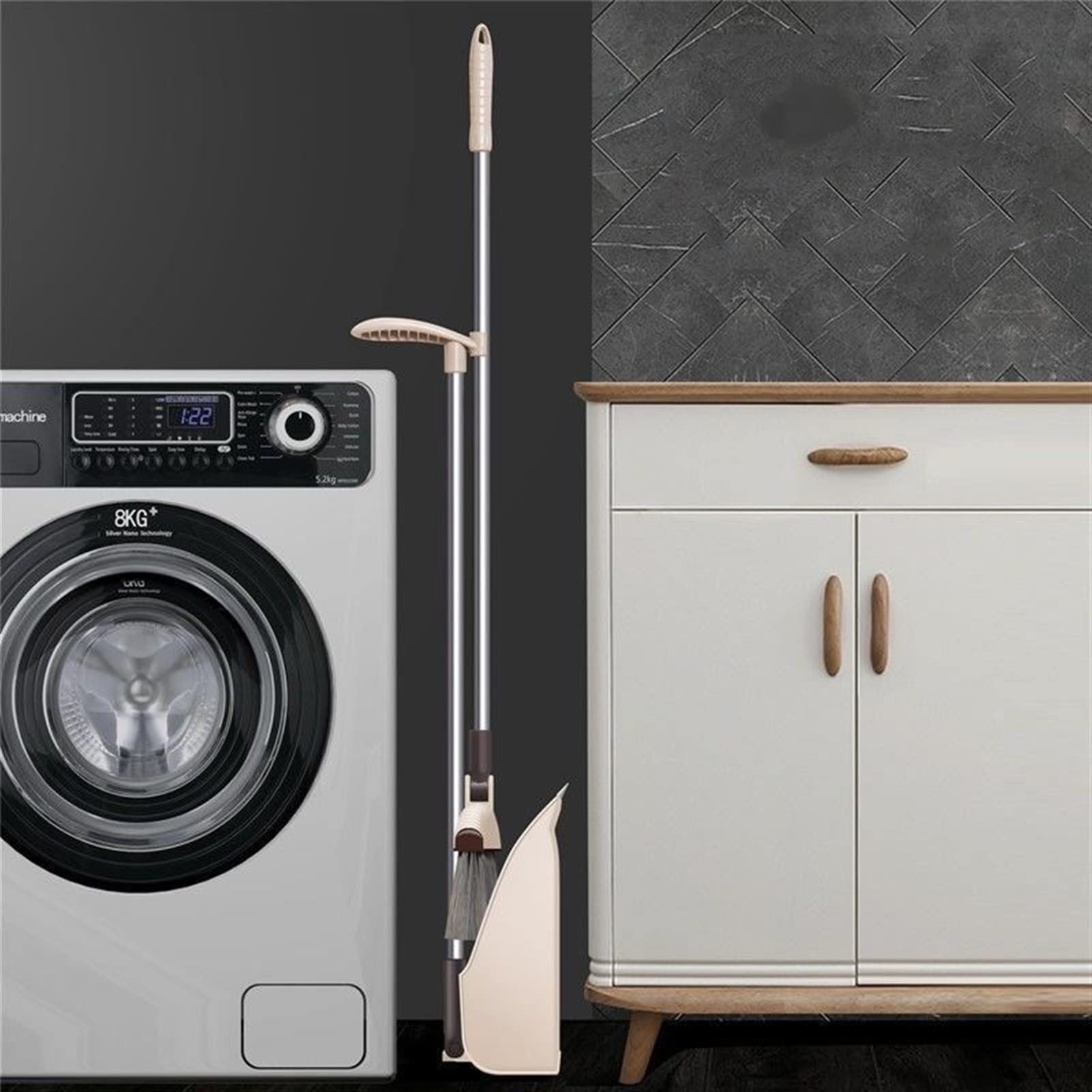 Zestaw Miotły i Szufelki Miotła i śmieci Wycieraczka Zestaw do Czyszczenia Domu Pył Włosów Wipe Water do zamiatania Garbage Scoop House Kitchen Magic Szczotka Miotła i Dustan Miotła/Miotła i Szufelka