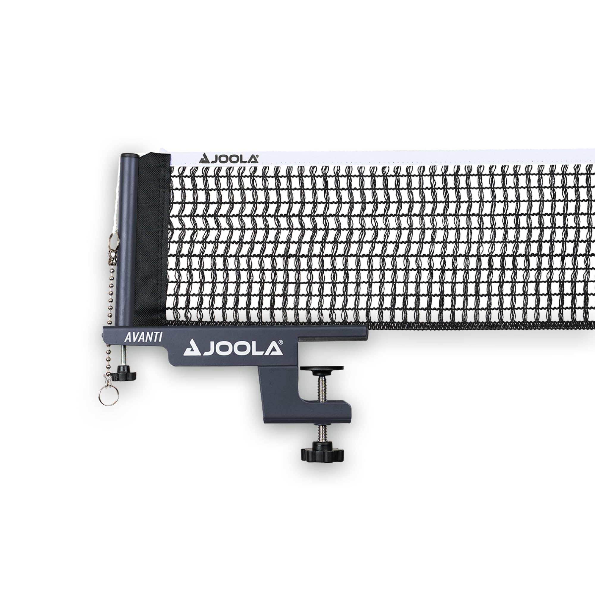 JOOLA Avanti Rete da Ping Pong - Rete regolabile in altezza con guarnizione in metallo e montaggio rapido (Grigio scuro)