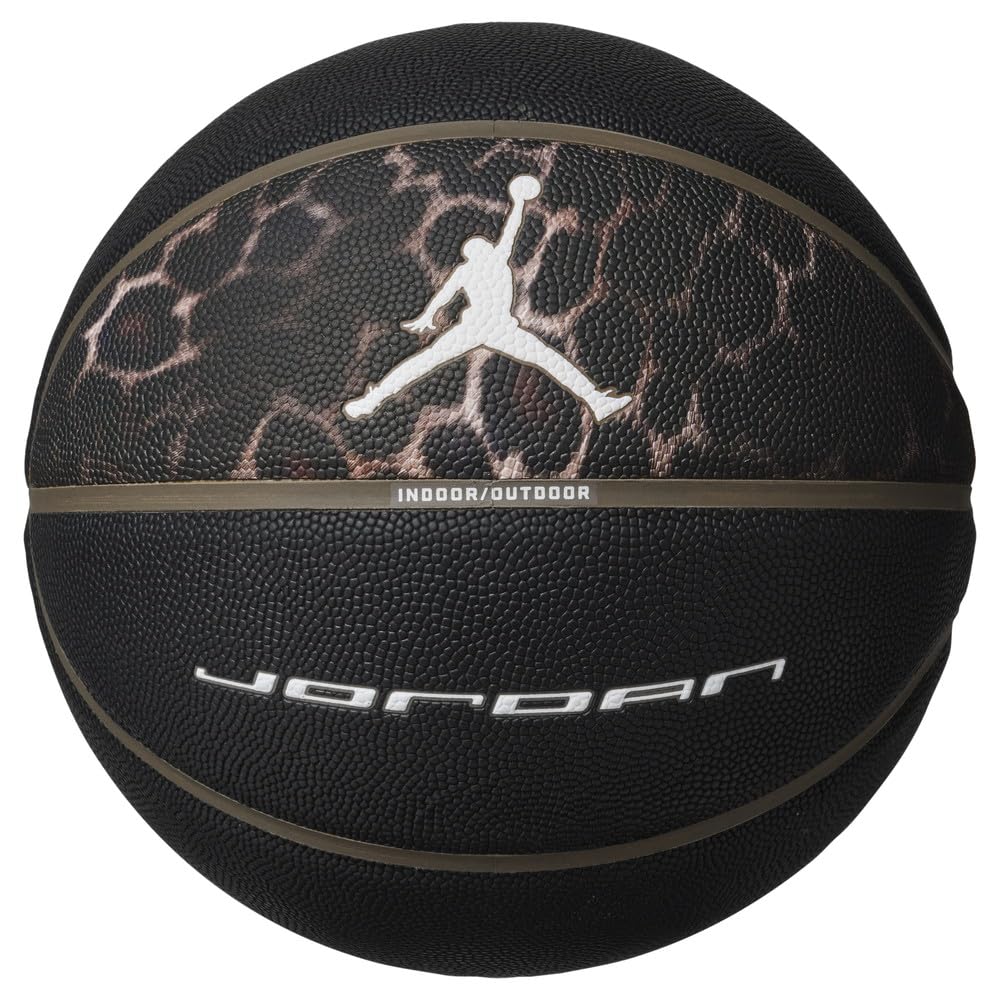 Nike Jordan Ultimate 2.0 Basketball 8P Graphic – Indoor/Outdoor Basketball with Graphic Design – Training Basketball – Delivered Deflated, Olive Grey/Olive Grey/Olive Grey/White, 7