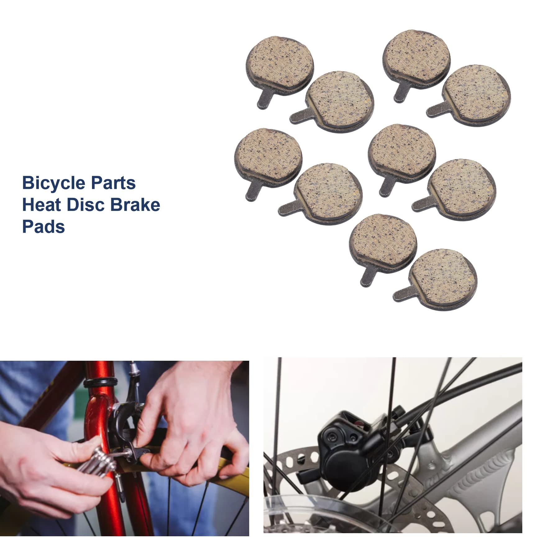Geräuscharmes Fahrradbremsbelag, Halbmetallisch, Fahrräder, Scheibenbremsbeläge, Universelle Mountainbike-Reparaturteile, Langlebige Smountain-Bike-Bremsbeläge, Fahrradzubehör, Ersatz-Bremsbeläge