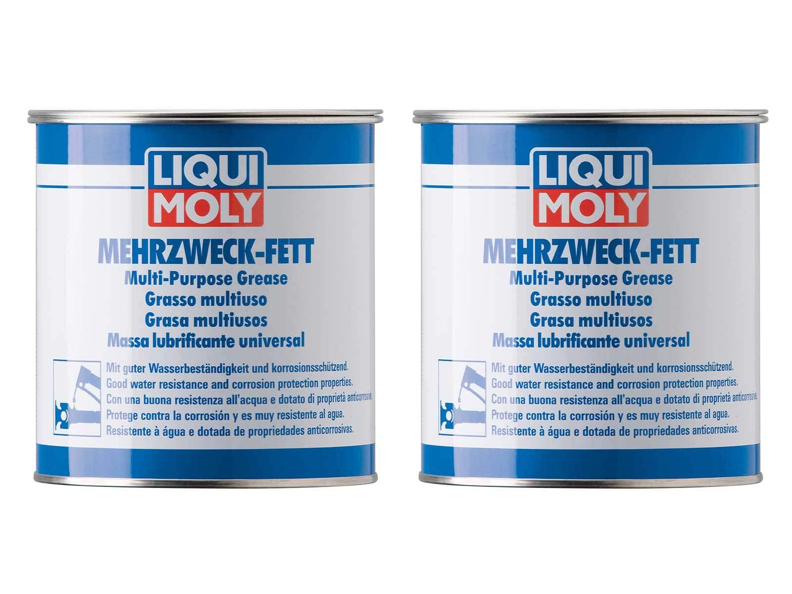 2X Original Liqui Moly 1kg Mehrzweckfett Lithiumseifenfett Langzeitschmierung