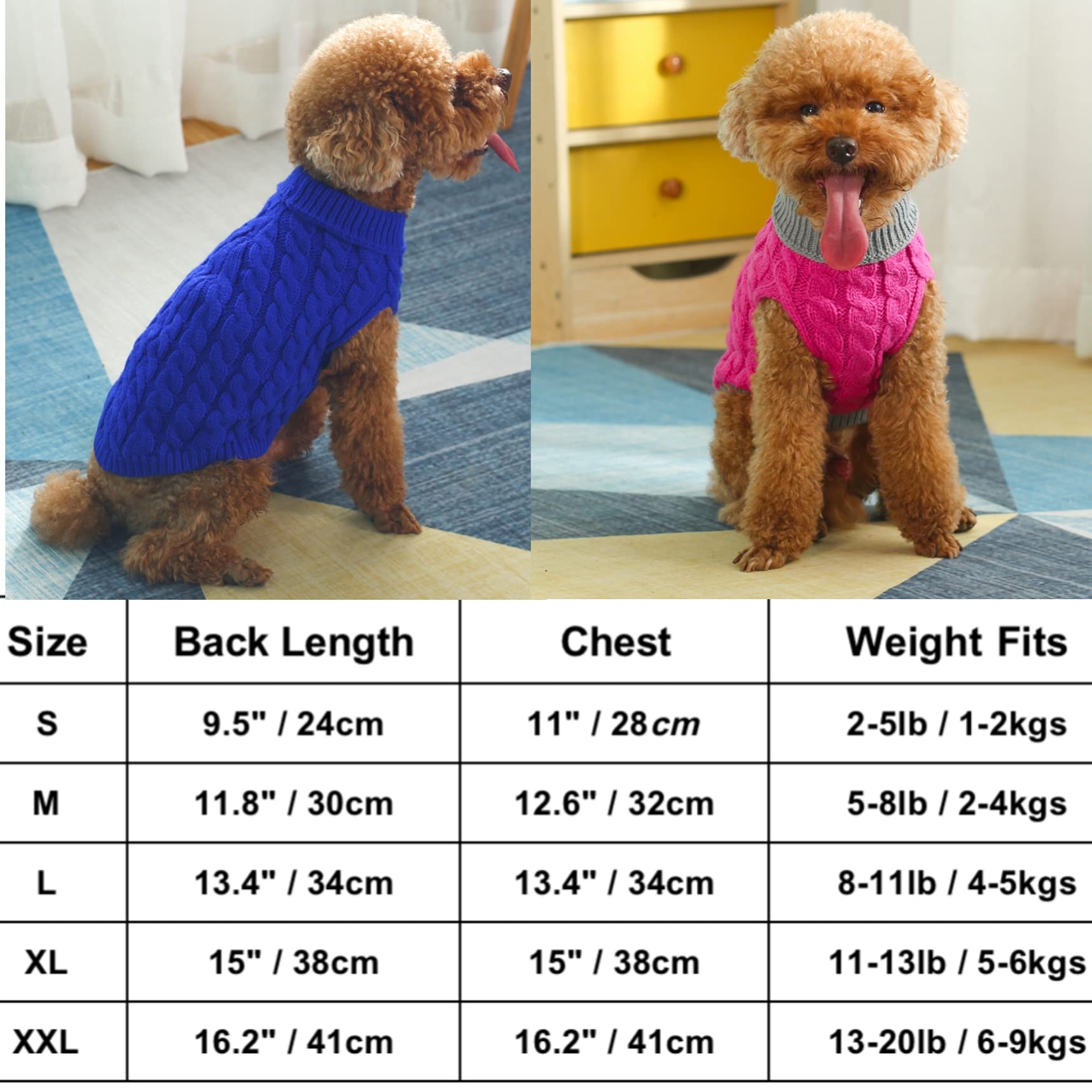Mr. Peanut's Pet Sweater (XX-Large, Royal Rosa with Gray Fringe)