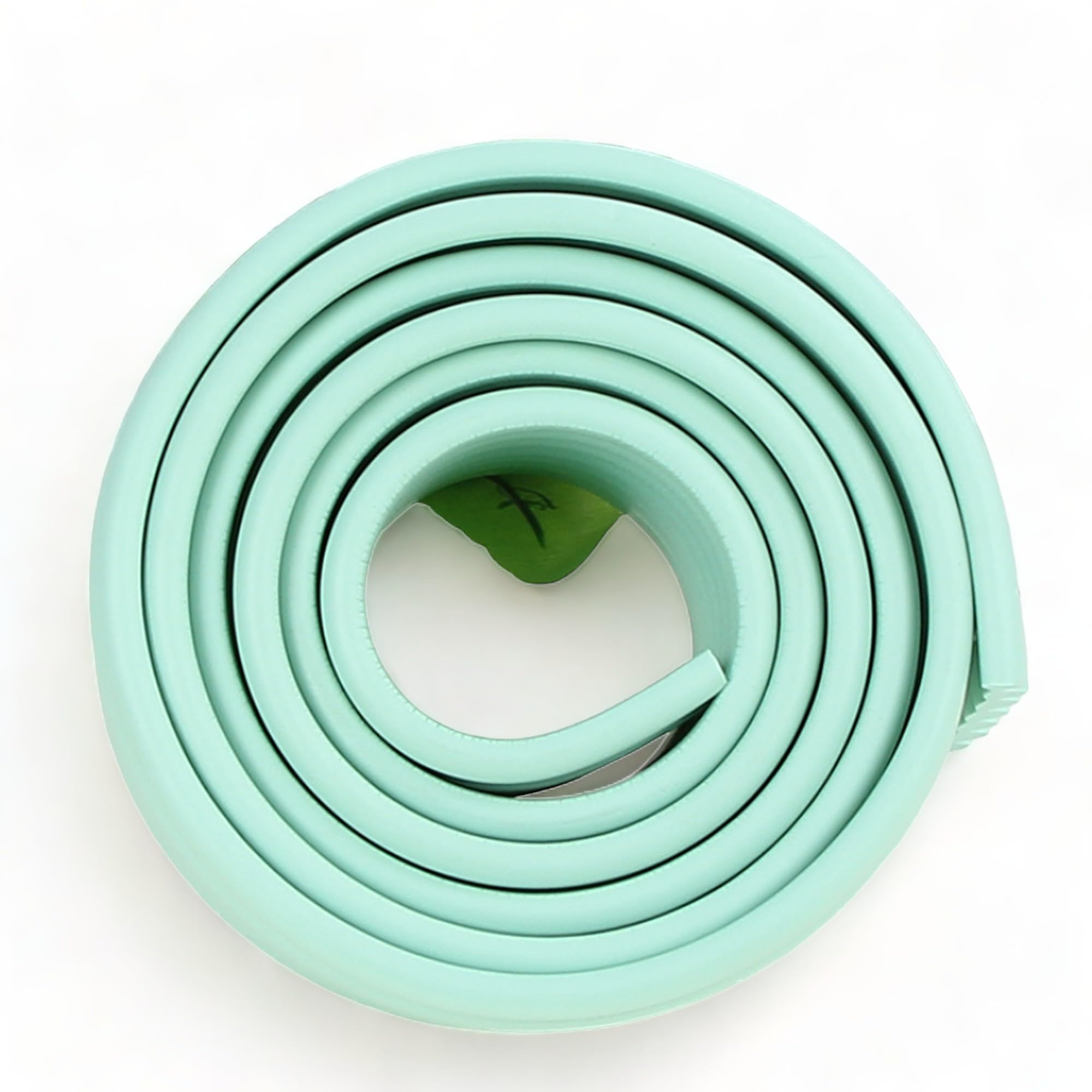 (W-Shaped) 2M Kids Safety Foam Rubber Bumper Strip Table Edge Corner Protector (LIGHT GREEN)