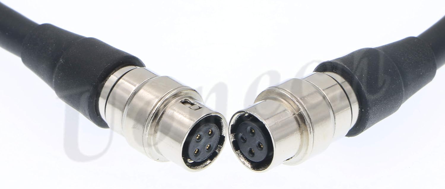 Uonecn 4 Pin Hirose Female to 4 Pin Female Cable Power Sound Devices Mixers