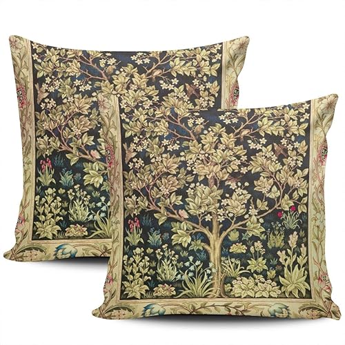 Home Decoration Throw Pillow Cases Covers William Morris Tree of