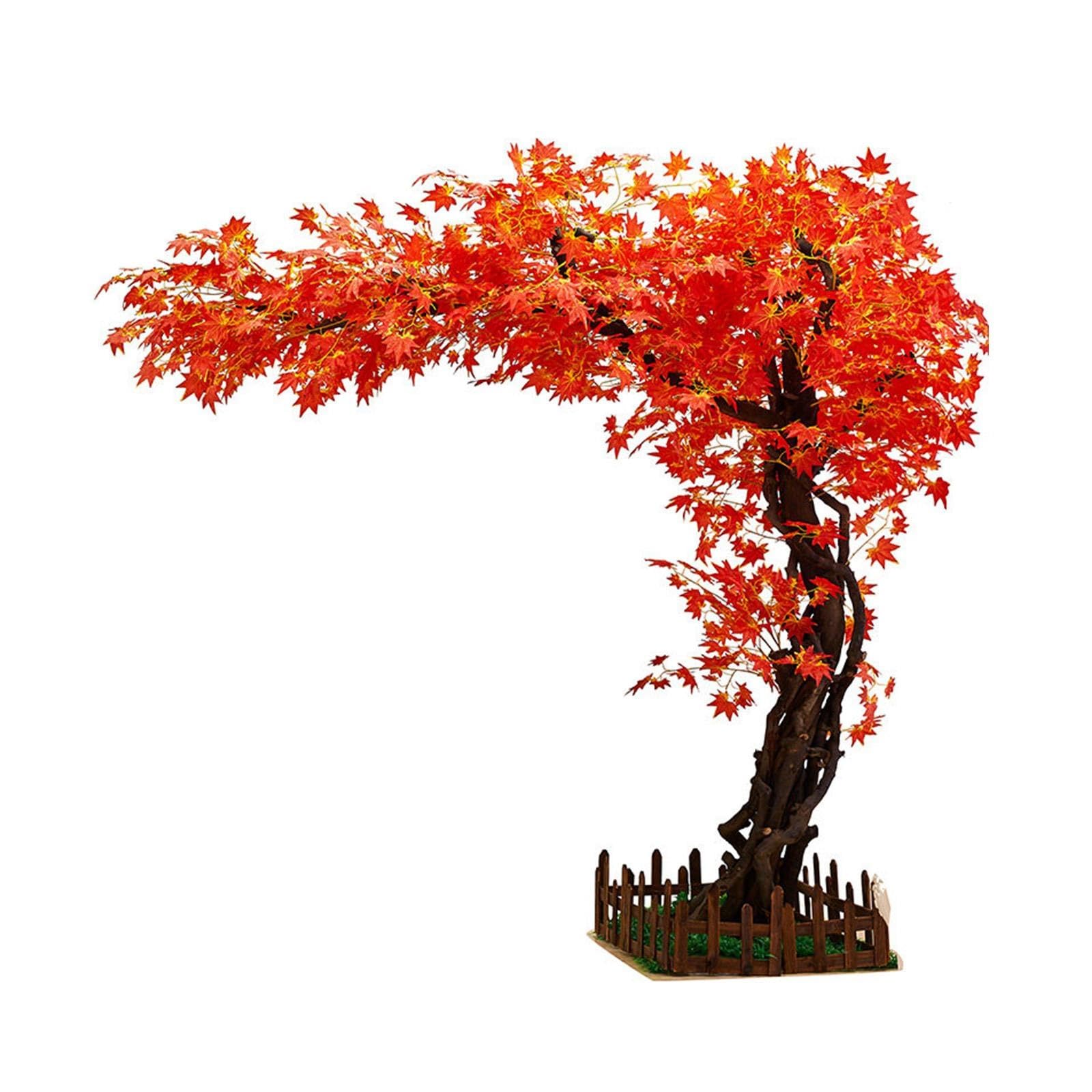 Grande Acero Rosso Giapponese Artificiale, Albero Decorativo da Interni