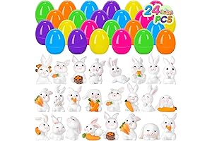 24 Packs Easter Eggs with Bunny Toys: Perfect Easter Gifts for Teachers