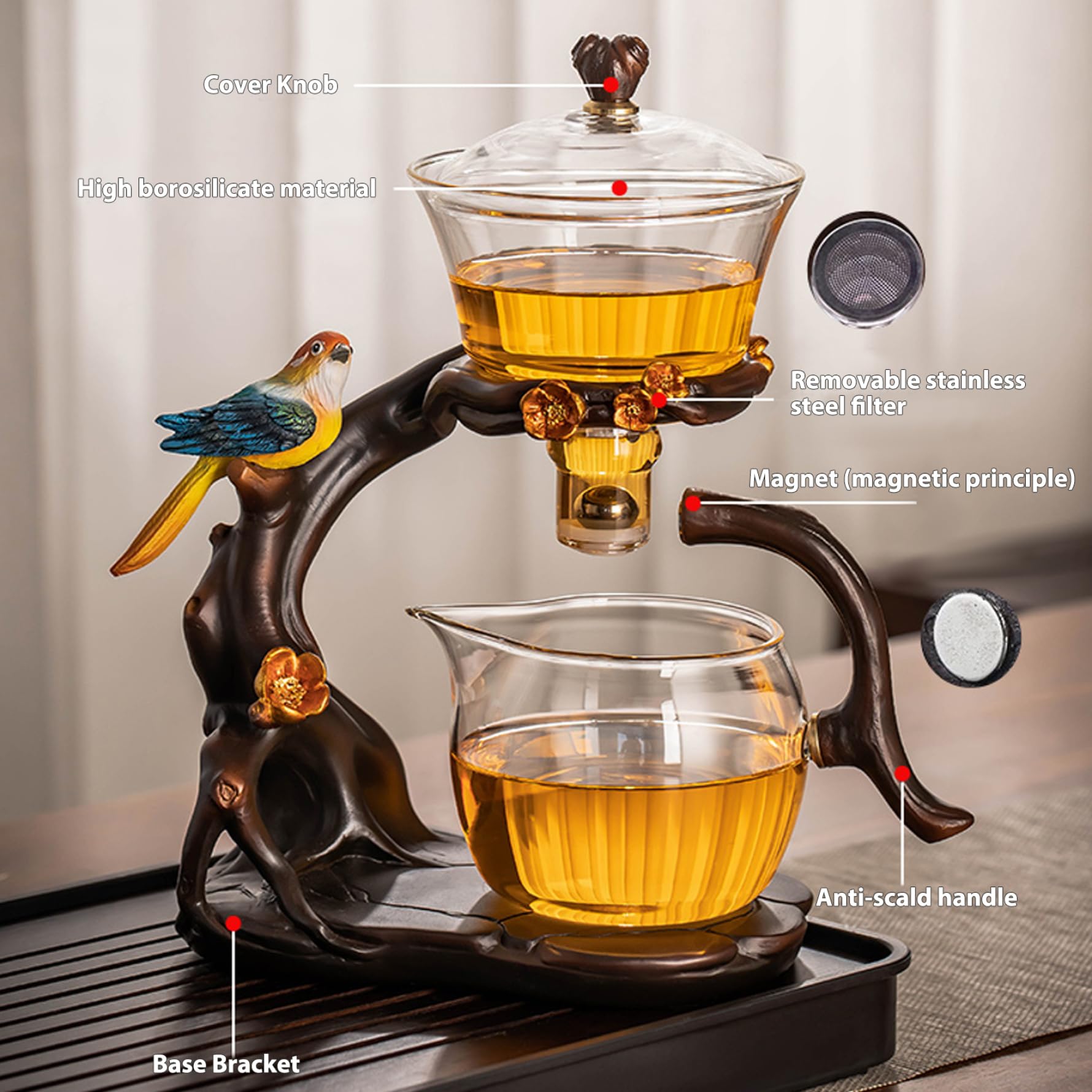 Theeset met innovatief magnetisch ontwerp - MagneticTeaSet