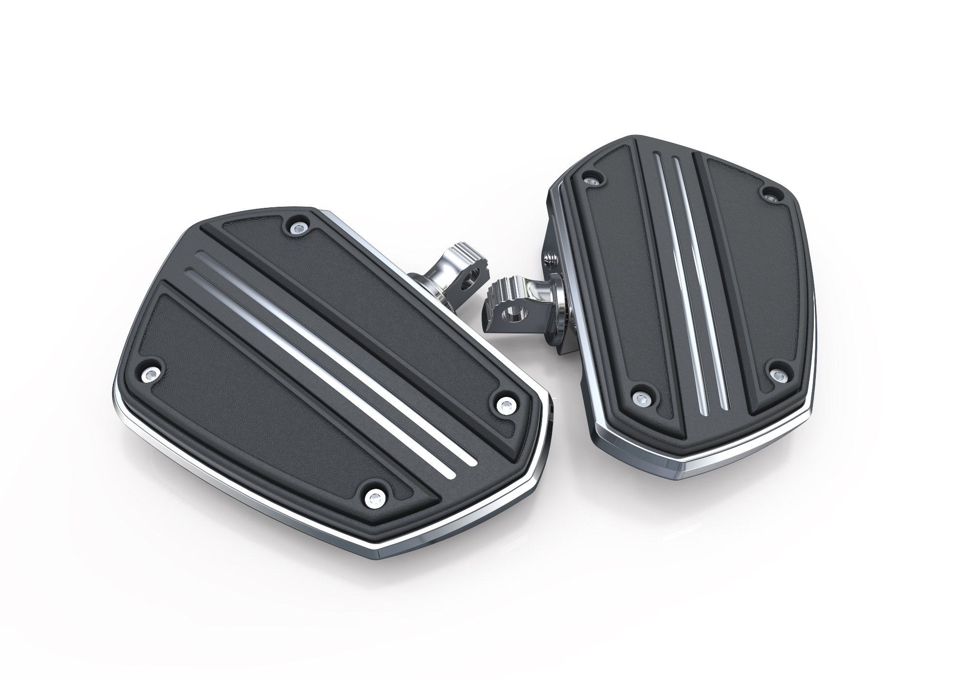 Ciro Rail Floorboards chrome paire le fleuron du style custom pour Harley Davidson