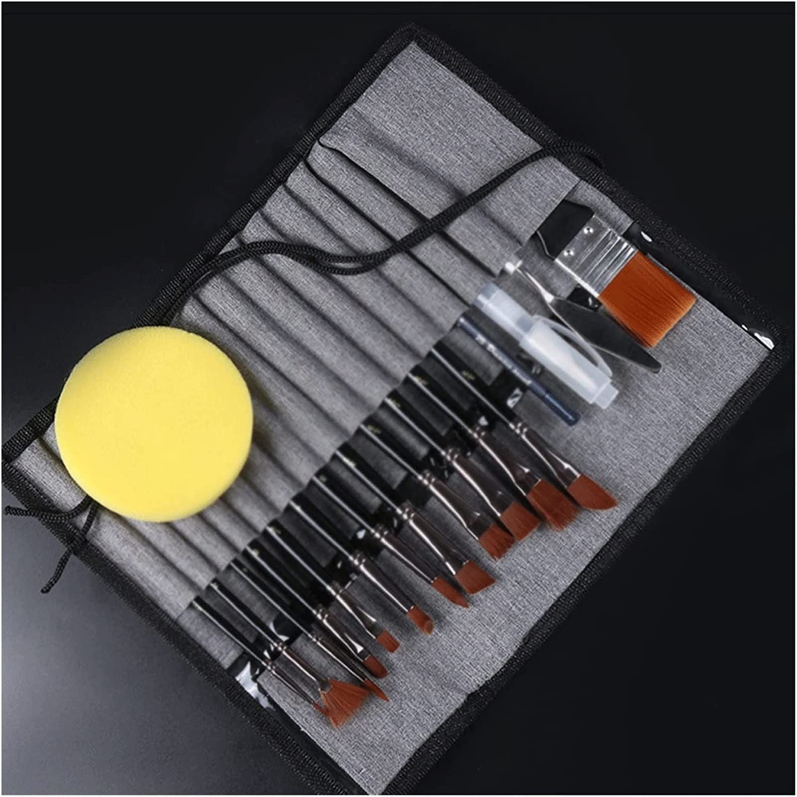 Pincel de Nailon for Acuarela, 18 Juegos, Pincel acrílico, Bolsa de Lona, ​​Material de Pintura, Suministros de Arte