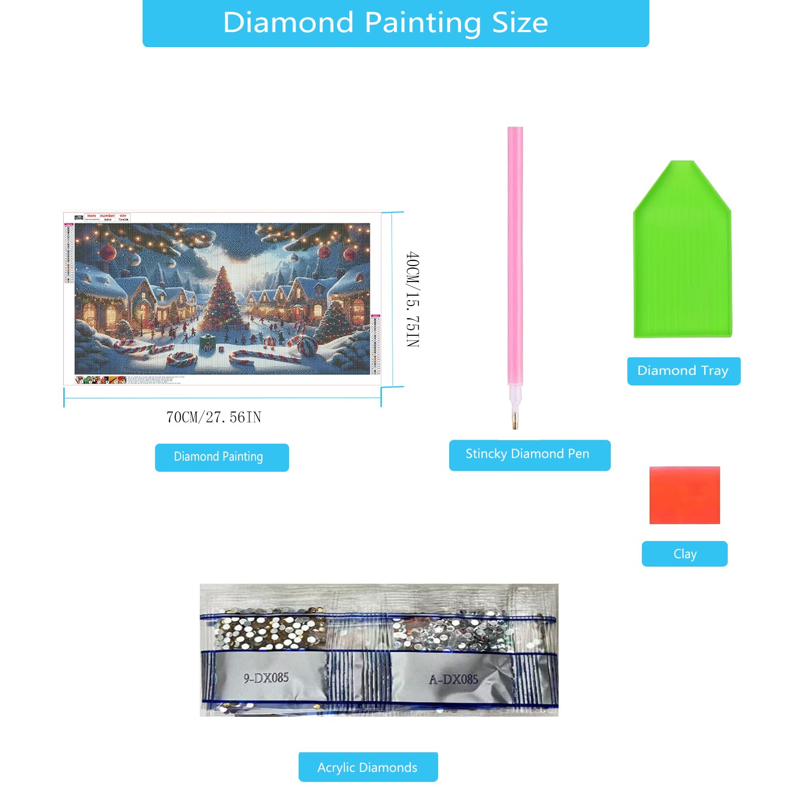 DIY 5D Diamond Painting Broderie Diamant Kit Complet Père Noël Peinture