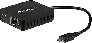 StarTech.com USB C to Fiber Optic Converter - Open SFP - 1000BASE-SX/LX - Windows / Mac / Linux - USB Ethernet Adapter - USB Network Adapter (US1GC30SFP)