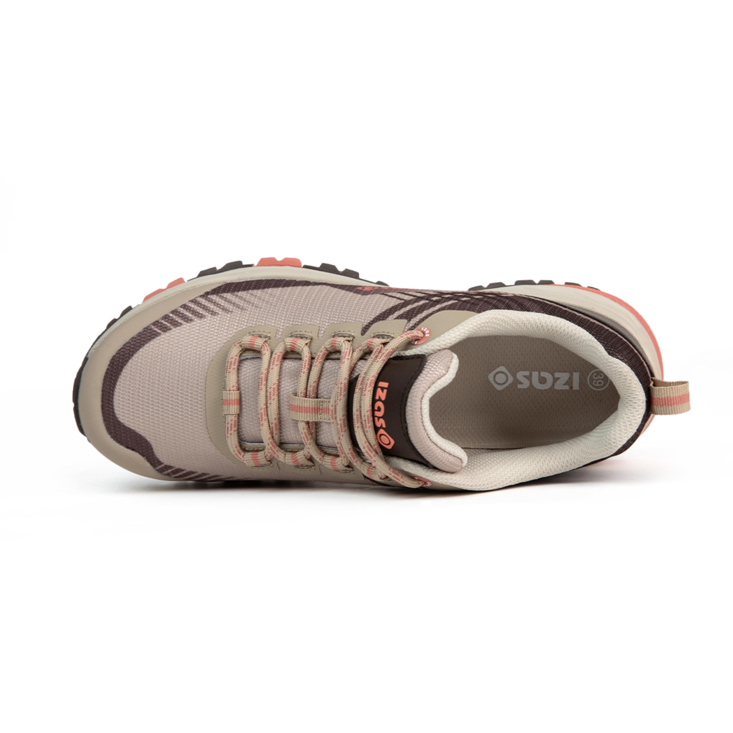 Izas Sportschuhe für Damen, Jade W, Wandern, leicht, atmungsaktiv, verstärktes TPU, maximale Traktion, Stollen von 4 mm, ideal für Trekking auf mittlerer Distanz, Größe 36-41