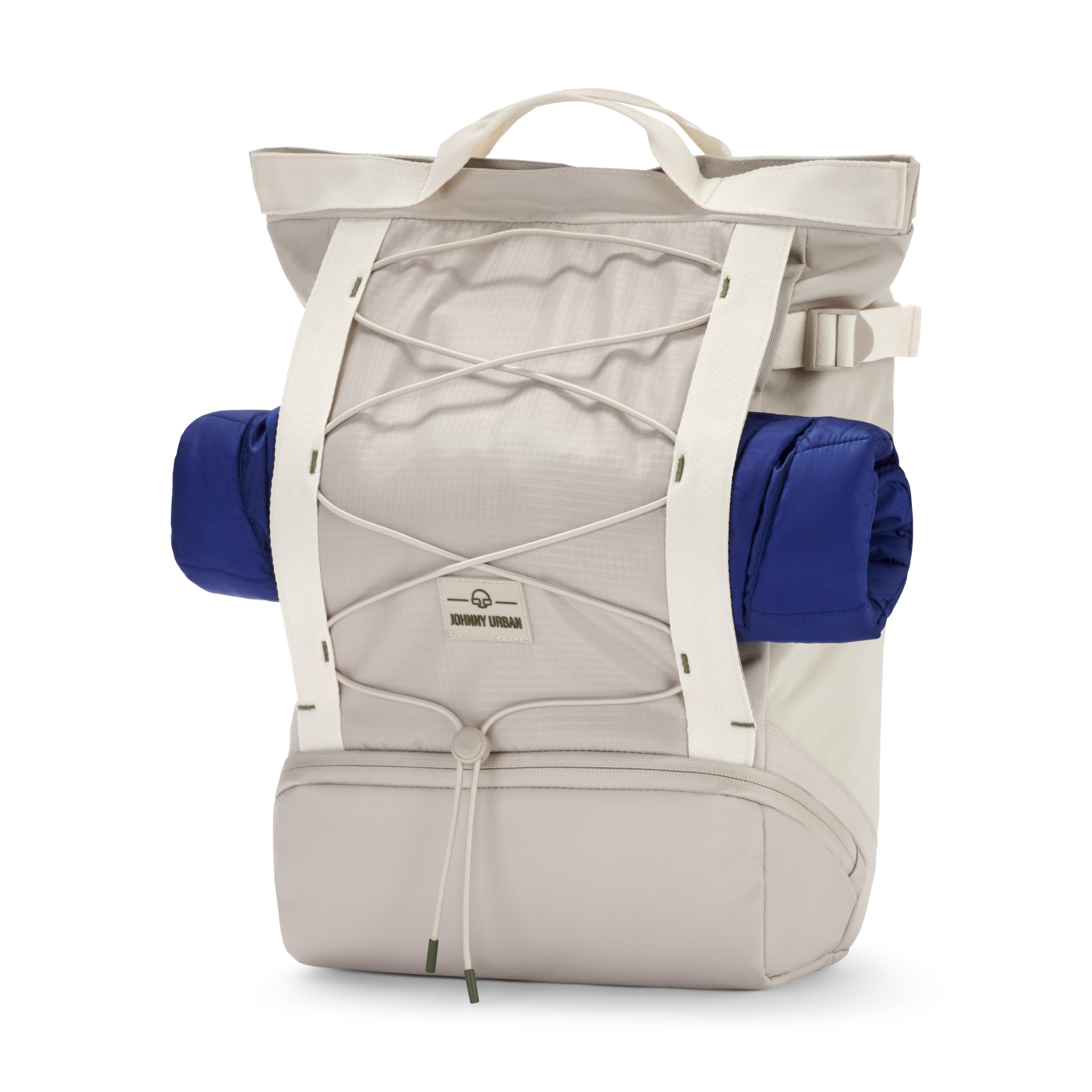 Johnny Urban Rucksack für Herren & Damen Beige - Harper - Daypack für Freizeit Sport Alltag - Tagesrucksack mit vielen Fächern - 16 Zoll Laptopfach & Trolley Strap - Wasserabweisend