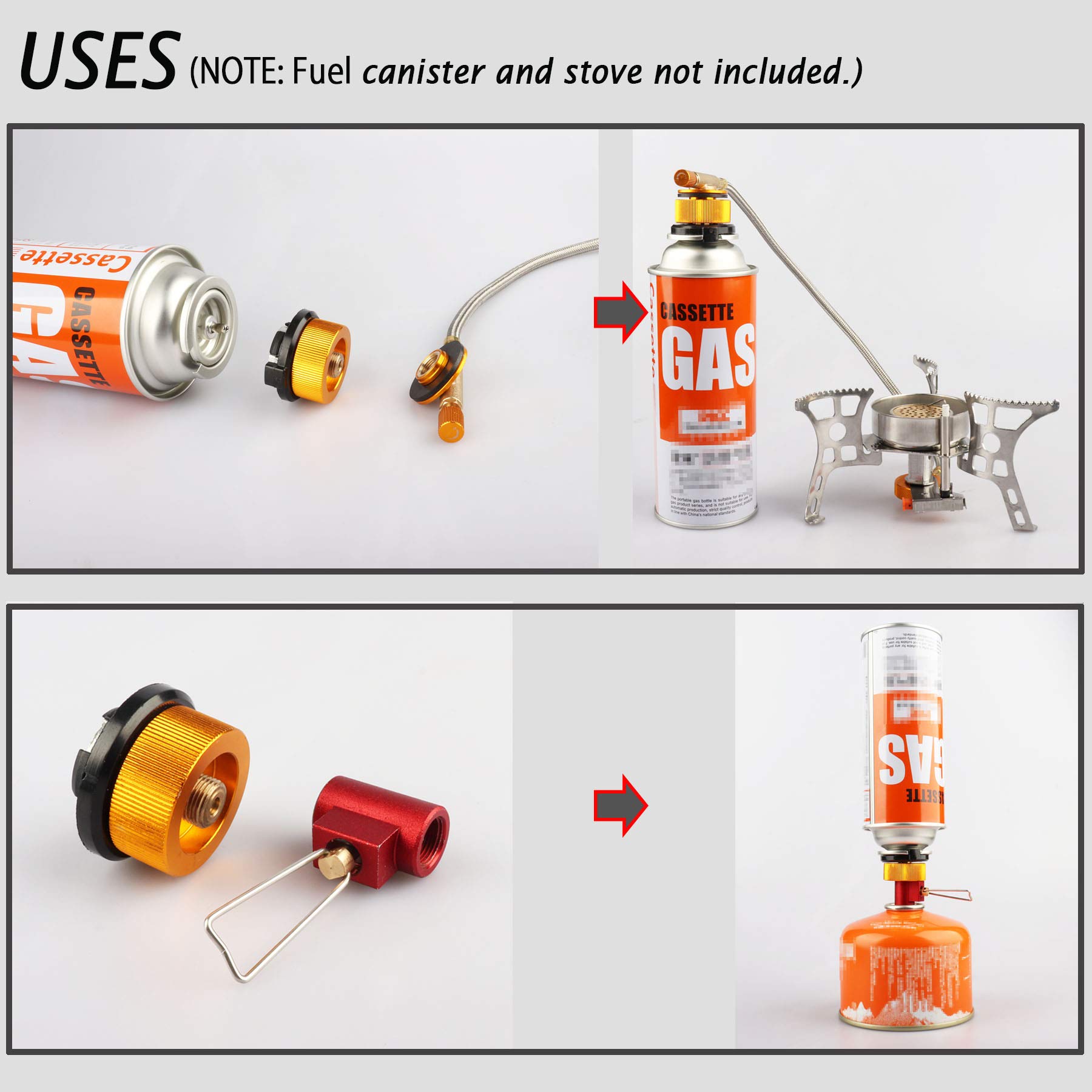 Buy Backpacking Camping Stove Burners Conversion Adapter Butane