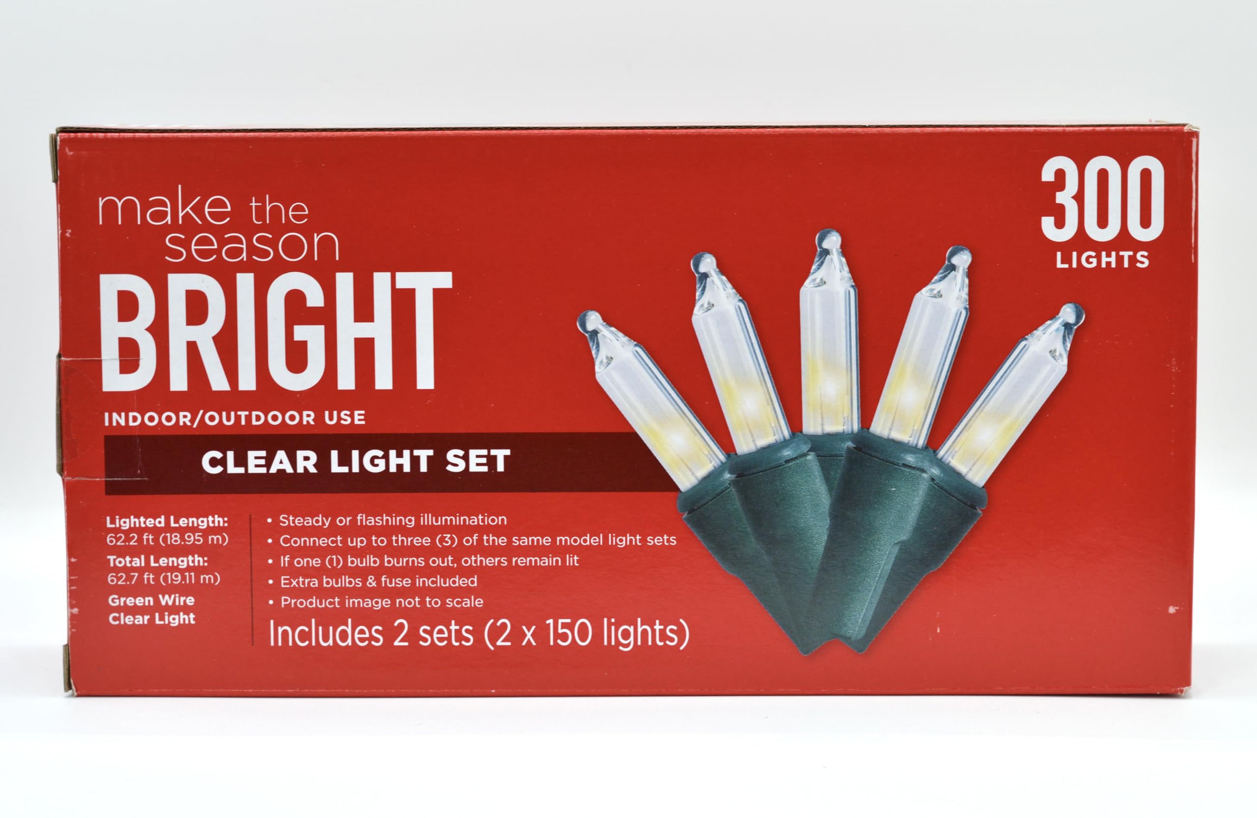 Amazon.com: Make The Season Bright Indoor/Outdoor Green Wire