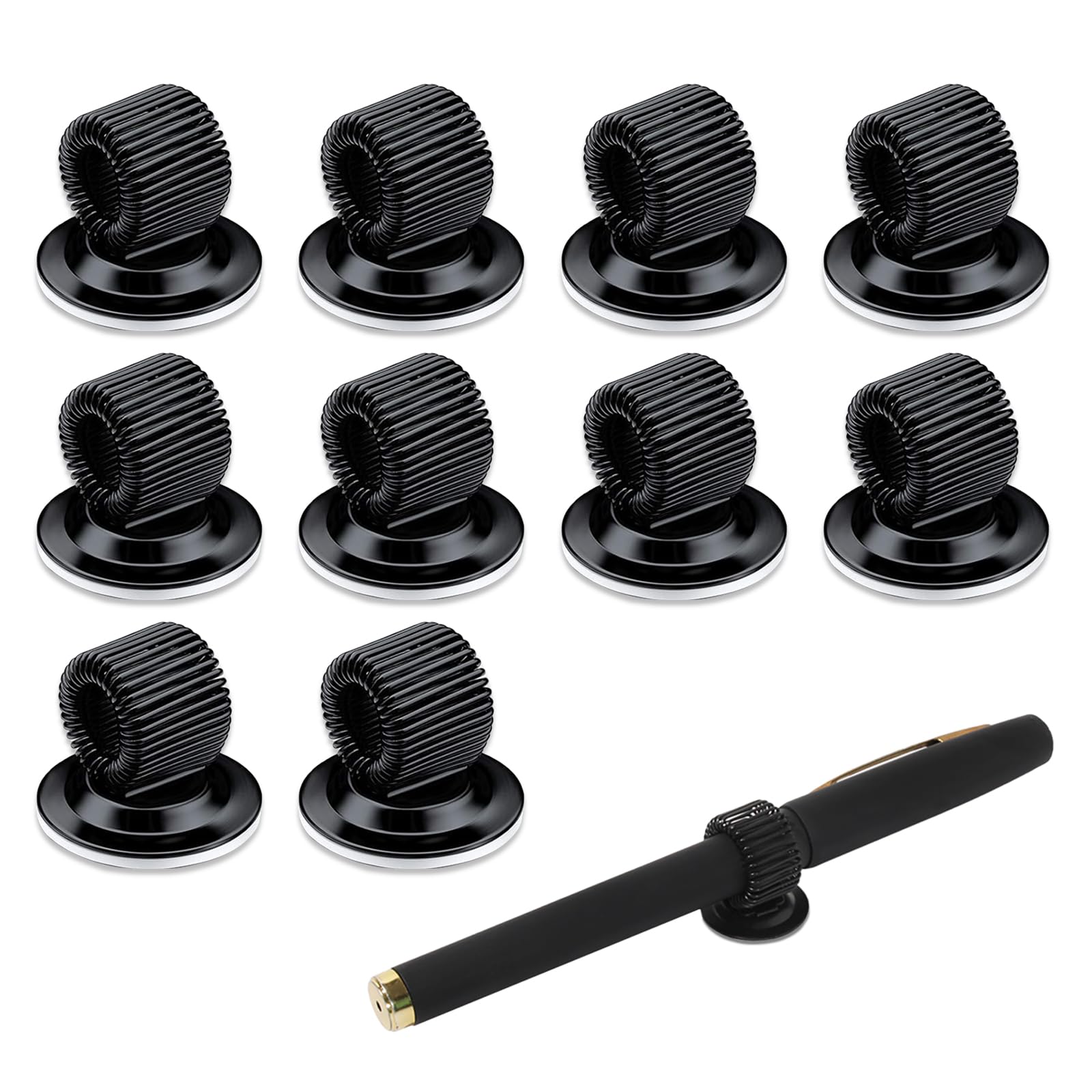 BÃ¼ro ZubehÃ¶r Giantree 6 Stück Stifthalter Clips, Mangan Stahl Stifthalter Selbstklebend Pen Holder Mit Einstellbarer Federschlaufe Für Kühlschrank Whiteboard Board Löschen Und Bulletin Board Karte (6 Stift Halter