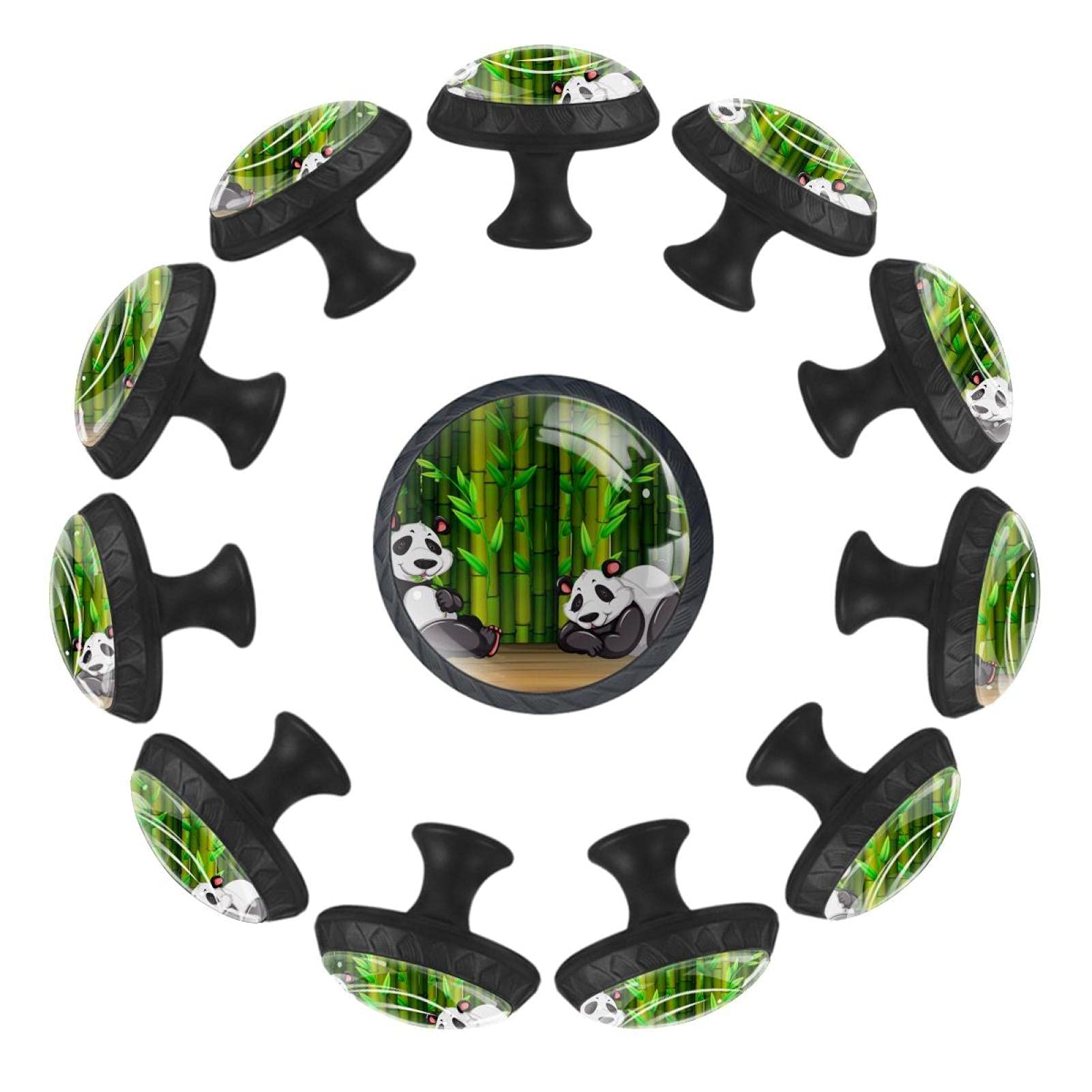 Boutons de tiroir en bois de bambou pour réparer et embellir une commode
