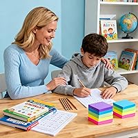 Vista 8 de 27 Pack of 3x3 Inch Sticky Notes Self-Stick Memo Pads - 1620 Sheets in Total! Great for Home, Office & School