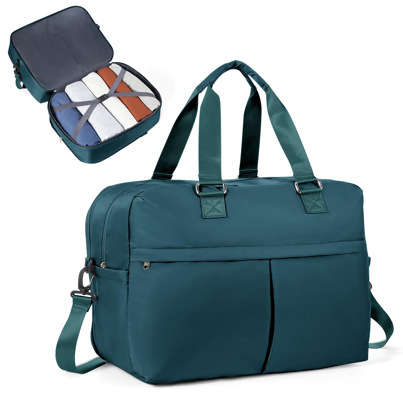 SEAFEW Reisetasche Damen Sporttasche Ryanair Handgepäck Tasche 40x30x20 Weekender Bag Schwimmtasche Wasserdicht Travel Bag Duffle Bag 40x20x25 Wickeltasche Trainingstasche Frauen für Reise Gym