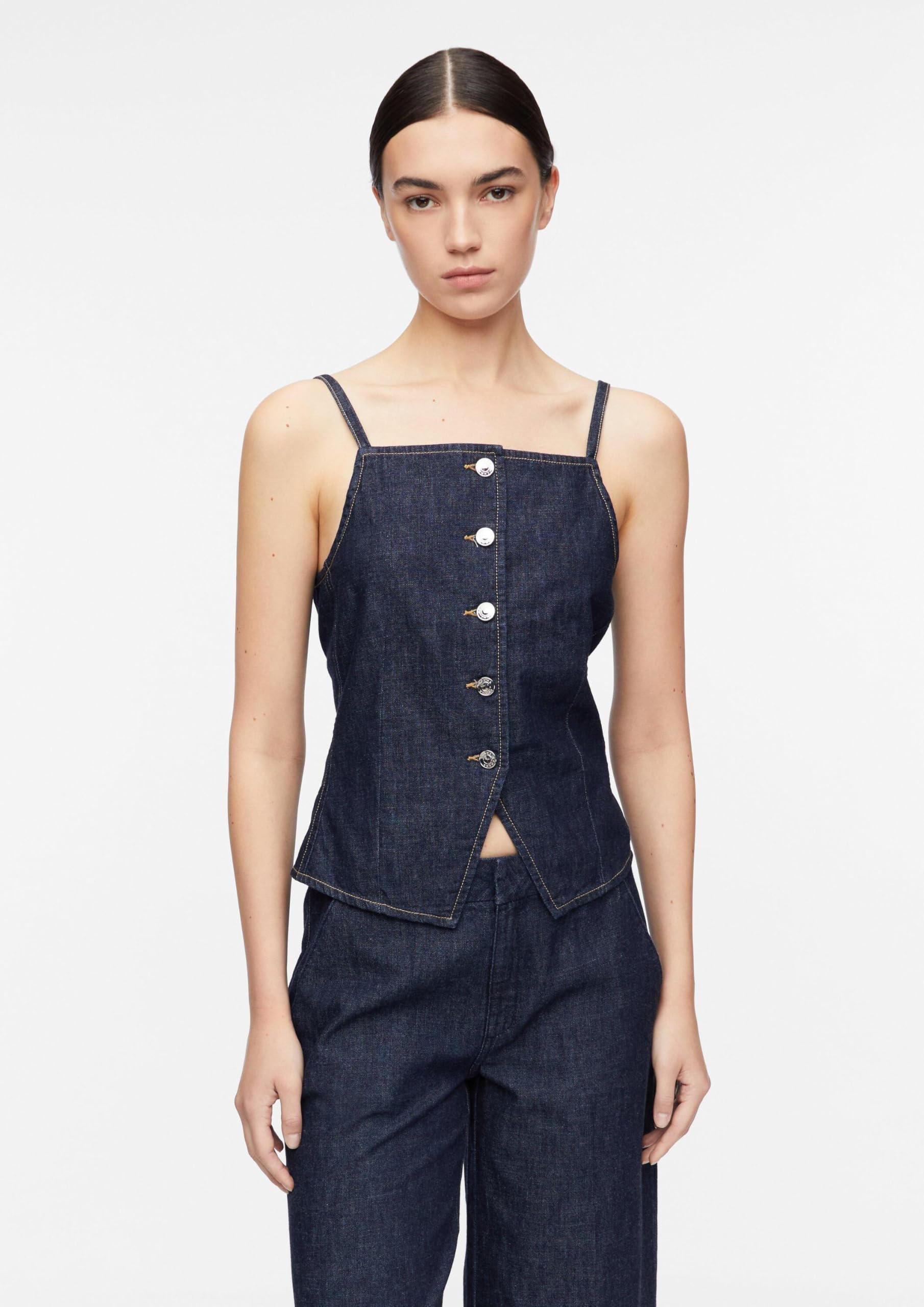 Comma Top aus leichtem Denim